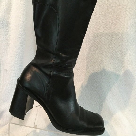 Diba Shoes - Diba USA Lake Block Heel Mid Calf Boots 10 Casual